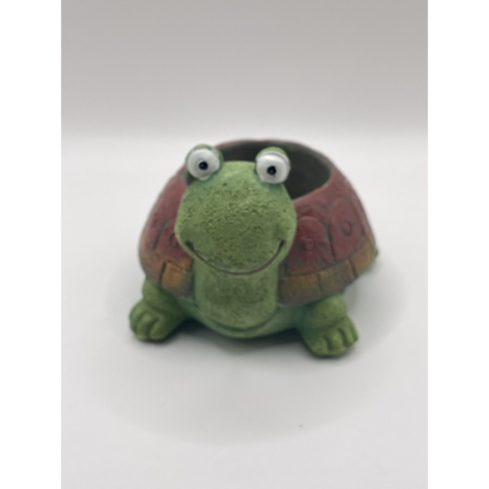 Modern Resin Turtle Planter with Drainage Hole - Perfect Gift for Plant Lovers